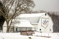 Snowy Winter Barn Royalty Free Stock Photo