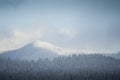 Snowy winter hills