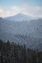 Snowy winter hills