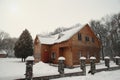Snowy winter house Royalty Free Stock Photo