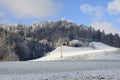 Snowy Winter Landscape Near Trebija, Slovenia