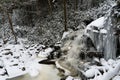 Winter View of Elakala Falls - Appalachian Waterfall - Davis, West Virginia