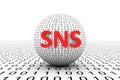 SNS conceptual Royalty Free Stock Photo