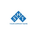 SNT letter logo design on WHITE background. SNT creative initials letter logo concept. Royalty Free Stock Photo