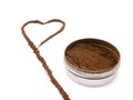 Snuff heart-shape Royalty Free Stock Photo