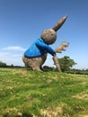 Snugburys ice cream hay sculpture peter rabbit in Nantwich Cheshire