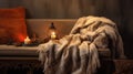 snuggly cozy blankets Royalty Free Stock Photo