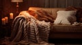 snuggly cozy blankets Royalty Free Stock Photo