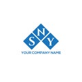 SNY letter logo design on WHITE background. SNY creative initials letter logo concept. Royalty Free Stock Photo