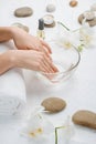 Soak nails in warm water