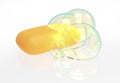 Soap bar with Bubles on White Background Royalty Free Stock Photo