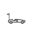 Soap box car outline icon Royalty Free Stock Photo