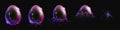 Soap bubble or balloon explode animation sequence