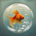 Soap Bubble Goldfish: A Humorous Surrealist Planet