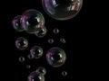 Soap bubble lightness fragility