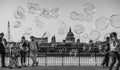 Soap bubble in London Royalty Free Stock Photo