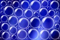 Soap bubbles on blue background image .jpg