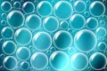 Soap bubbles on Blue background image .jpg