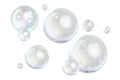 Soap bubbles, 3D rendering Royalty Free Stock Photo