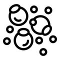 Soap bubbles are floating creating a relaxing atmosphere