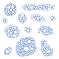 Soap bubbles pattern Royalty Free Stock Photo