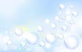 Soap bubbles pattern background vector illustration