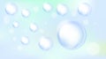 Soap bubbles pattern background vector illustration Royalty Free Stock Photo