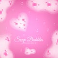 Soap Bubbles Realistic Background Royalty Free Stock Photo