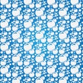 Soap bubbles seamless pattern. Vector background Royalty Free Stock Photo