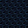 Soap bubbles seamless pattern. Vector background Royalty Free Stock Photo