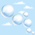 vector soap bubbles