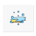 Soap cleaning color icon