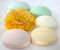 Soap of different colors Royalty Free Stock Photo