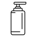 Soap dispenser bottle icon outline vector. Sprayer mist