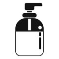 Soap dispenser bottle icon simple vector. Liquid container Royalty Free Stock Photo