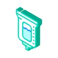 soap dispenser isometric icon vector illustration