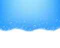 Soap Foam And Bubbles On Blue Background Royalty Free Stock Photo