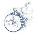 Soap foam bubbles isolated Royalty Free Stock Photo