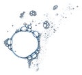 Soap foam bubbles isolated Royalty Free Stock Photo