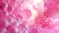 Soap foam with bubbles in pink color. Bright abstract background for design Royalty Free Stock Photo