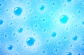 Soap foam pattern overlying on the background of a blue water color. Transparent seamless vector