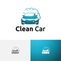 Soap Foam Sparkling Clean Car Wash Carwash Service Logo