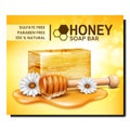 soap honey cosmetics skincare vector