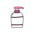 Soap for intimate hygiene doodle icon