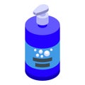 Soap liquid dispenser icon isometric vector. Natural ingredients formulation Royalty Free Stock Photo