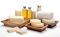 Soap Making Supplies on White Background