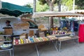 Collioure France street market Royalty Free Stock Photo