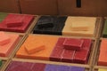 Soap at a market stall Royalty Free Stock Photo