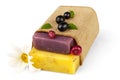 Soap in sack with camomile and berries