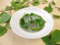 Soap saponins in birch leaves